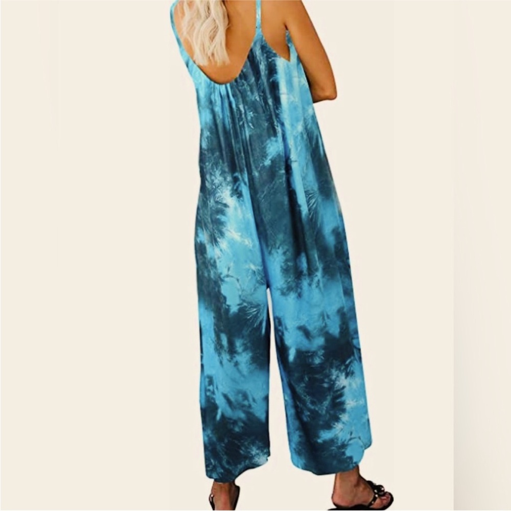 Sleeveless Tie-dye jumpsuit, EUC - Picture 2 of 4